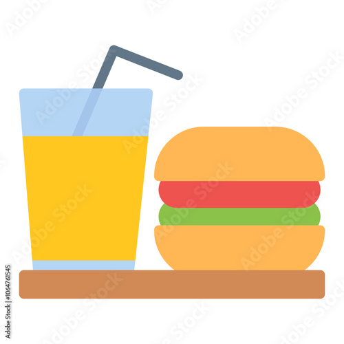 Food Addiction icon vector image. Can be used for Addiction.