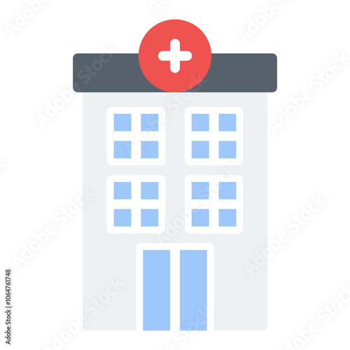 Rehab Clinic icon vector image. Can be used for Addiction.