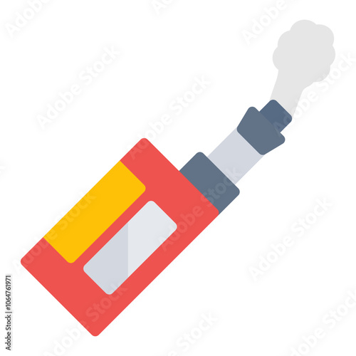 Vaping Addiction icon vector image. Can be used for Addiction.