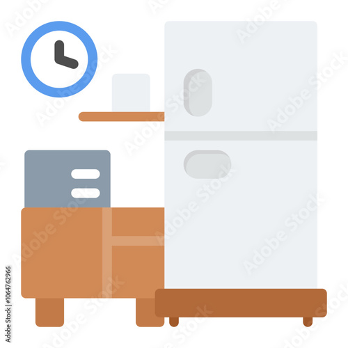 Pantry icon vector image. Can be used for Coworking Space.