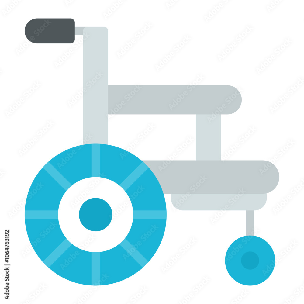 Wheelchair icon vector image. Can be used for Coworking Space.