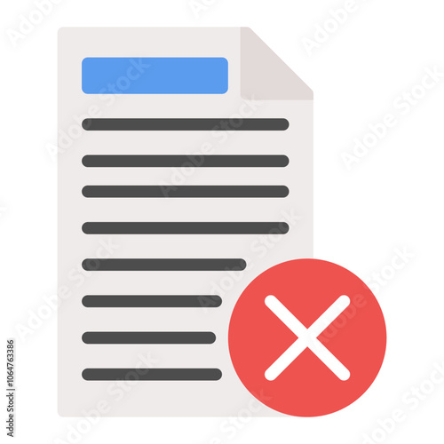 Data Infringement icon vector image. Can be used for Compliance And Regulation.