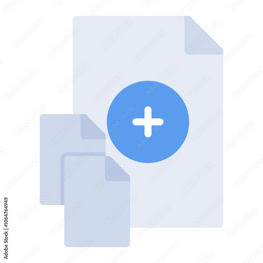 Fototapeta premium Add File icon vector image. Can be used for Documents And Files.