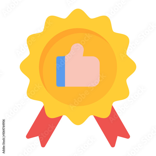 Qualify icon vector image. Can be used for Video Blog.