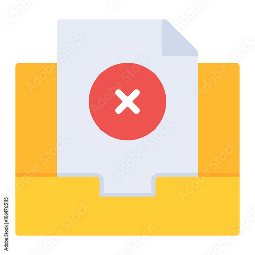 Delete Archive icon vector image. Can be used for Documents And Files.