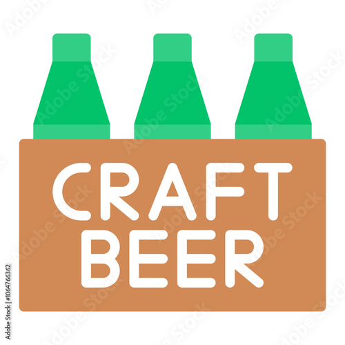 Craft Beer icon vector image. Can be used for Bar.