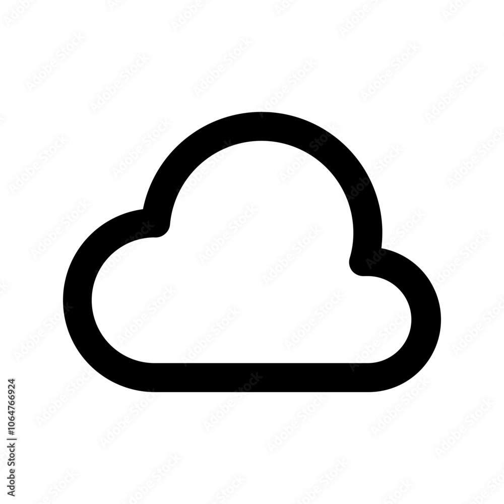 cloud line color icon cloud line color icon