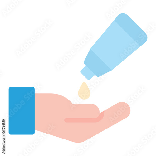 Applying Creme icon vector image. Can be used for Cosmetology.