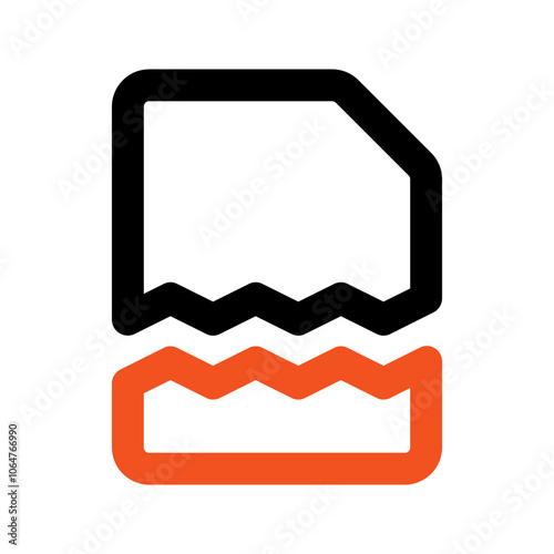 corrupted line color icon