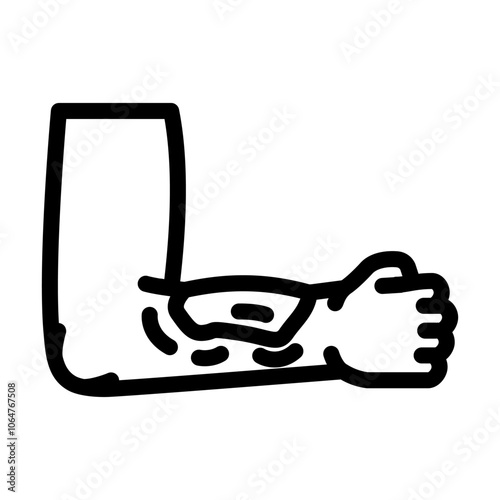bruises household injury accident line icon vector. bruises household injury accident sign. isolated contour symbol black illustration