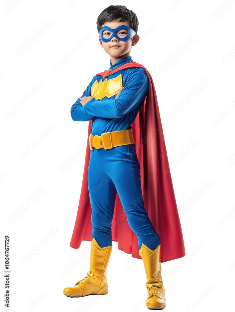 Empowered Youth: A Playful Superhero Embracing Imagination Empowered Youth: A Playful Superhero Embracing Imagination