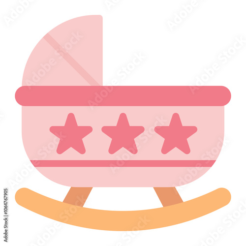 Cradle icon vector image. Can be used for Maternity.
