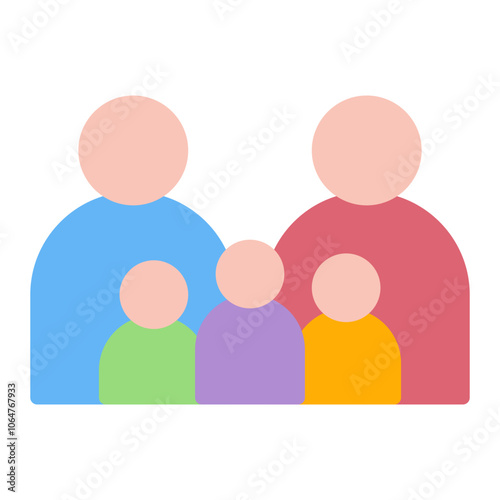 Family icon vector image. Can be used for Maternity.