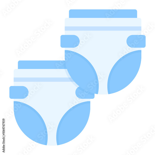 Diapers icon vector image. Can be used for Maternity.