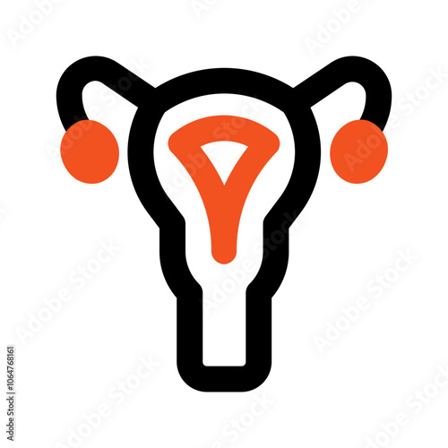 uterus line color icon