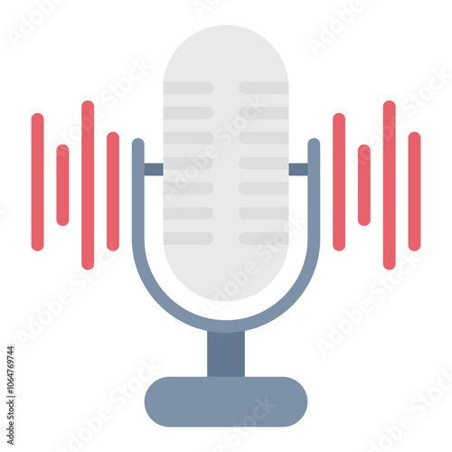 Podcast icon vector image. Can be used for Artist Studio.