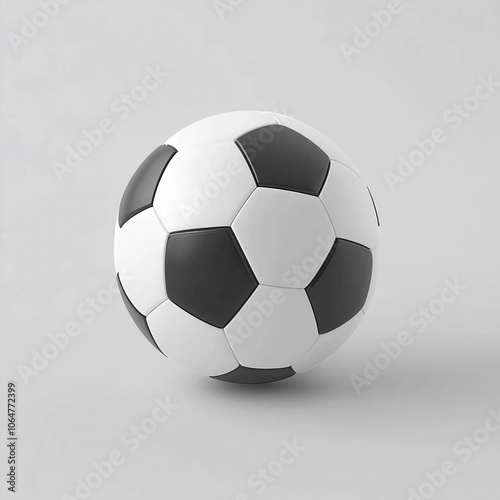 Soccer football ball on a white background