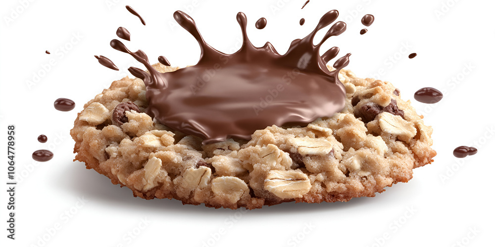 Delicious Oat Cookie with Chocolate Splash
Delicious Oat Cookie with Chocolate Splash