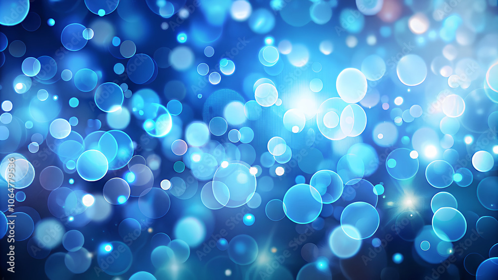 Abstract Blue Bokeh Background Illustration Abstract Blue Bokeh Background Illustration