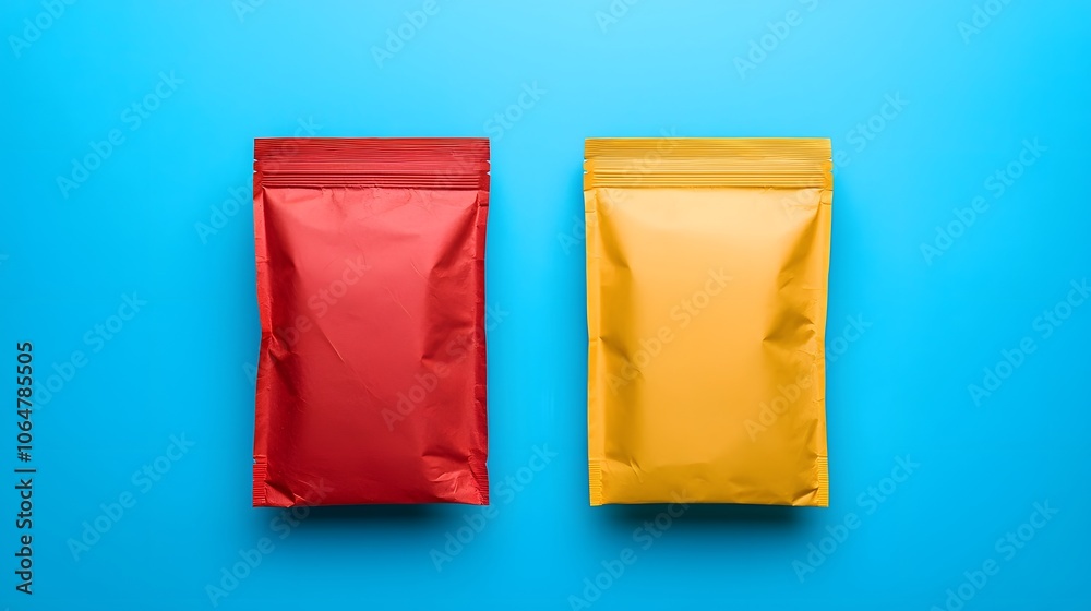Exploring the Contrast: Premium vs. Budget Packaging in Vibrant Colorful Presentation. Value and Price Concept Exploring the Contrast: Premium vs. Budget Packaging in Vibrant Colorful Presentation. Value and Price Concept