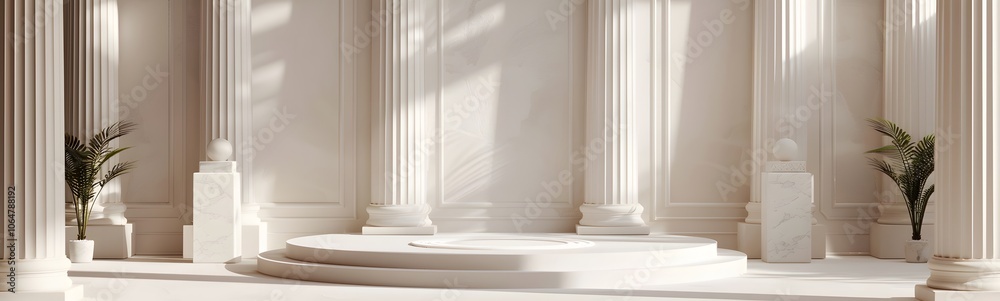 Background podium column 3d roman luxury greek white ancient display product classic. Podium platform background column pillar stage minimal stand beauty design greece render scene plant cosmetic rome Background podium column 3d roman luxury greek white ancient display product classic. Podium platform background column pillar stage minimal stand beauty design greece render scene plant cosmetic rome
