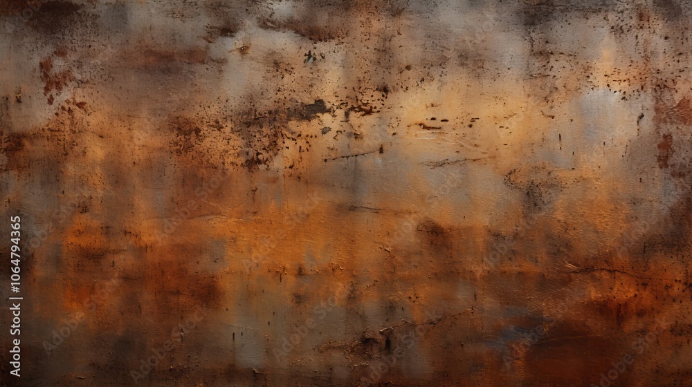Rusted metal texture with a rugged, aged appearance and a mix of rusty colors and flaky surface