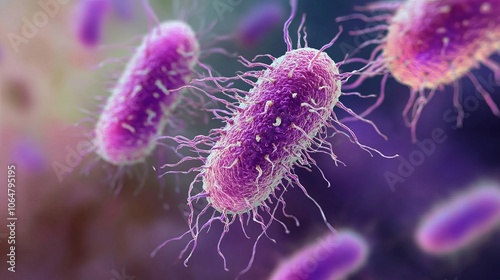 Enterobacteriaceae family bacteria, including Enterobacter, Citrobacter, Salmonella, E. coli, Klebsiella, and Shigella, are common gut pathogens photo