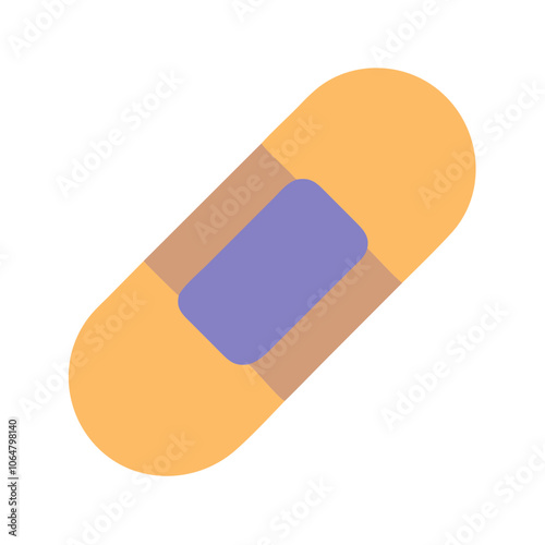 High-quality bandage vector illustration for medical graphics, perfect for healthcare designs, first aid visuals, and wound care projects. Ideal for hospitals and clinics.