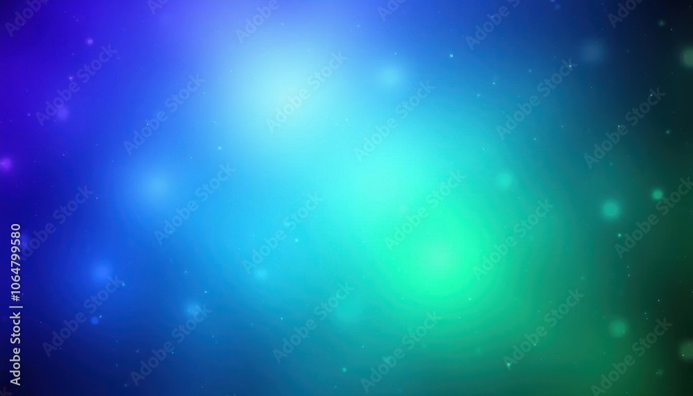 a blue and green background with stars and blurry lights a blue and green background with stars and blurry lights