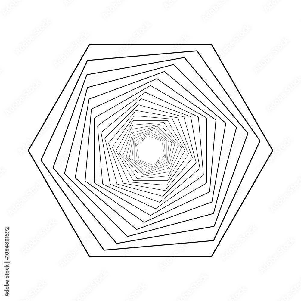 The geometric figure is a hexagon The geometric figure is a hexagon
