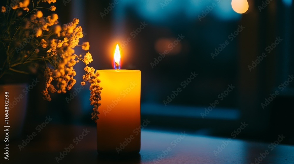 Time's Fading Glow - Candle Burning Down, Symbolic Concept of Time, Soft and Dramatic Illumination Time's Fading Glow - Candle Burning Down, Symbolic Concept of Time, Soft and Dramatic Illumination