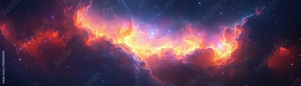 Stunning Cosmic Nebula with Vibrant Colors and Starry Background in Deep Space Captured in High Resolution Stunning Cosmic Nebula with Vibrant Colors and Starry Background in Deep Space Captured in High Resolution