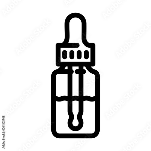 essential oil bottles spa therapy treatment line icon vector. essential oil bottles spa therapy treatment sign. isolated contour symbol black illustration