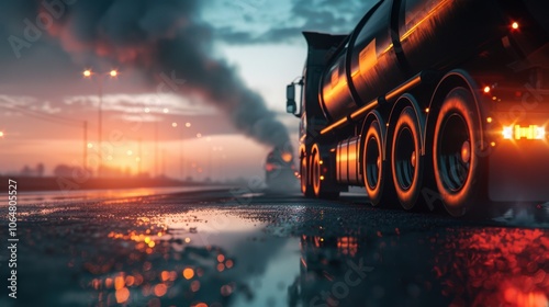 Diesel: A dense fuel derived from crude oil, diesel is commonly used in trucks and heavy equipment, recognized for its energy richness and endurance.
 photo