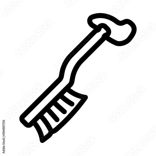 exfoliation brush spa therapy treatment line icon vector. exfoliation brush spa therapy treatment sign. isolated contour symbol black illustration