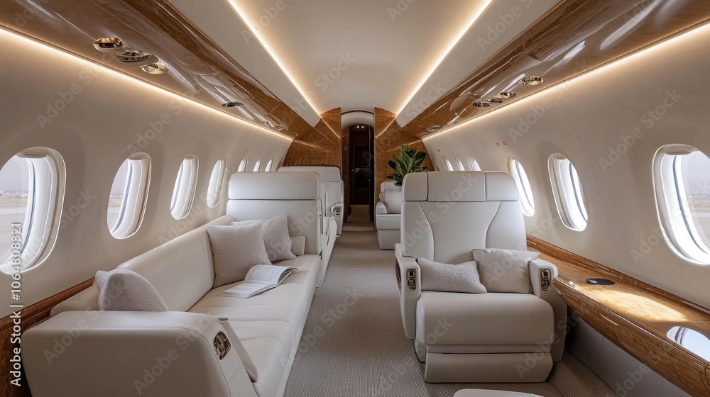 Obraz premium Private Jet Interior