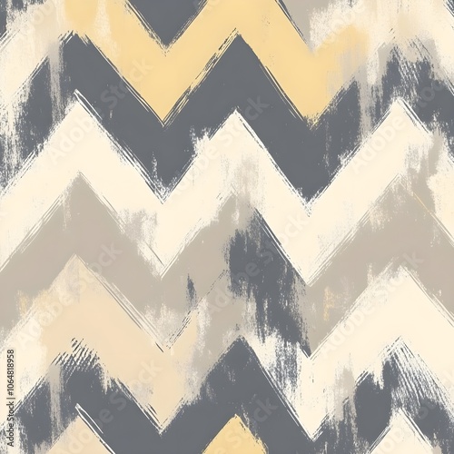 Abstract Chevron Pattern in Soft Colors