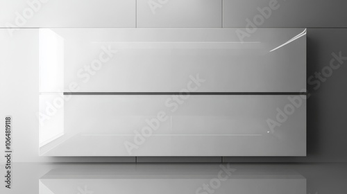 Wallpaper Mural A sleek, white kitchen with a modern design. Torontodigital.ca