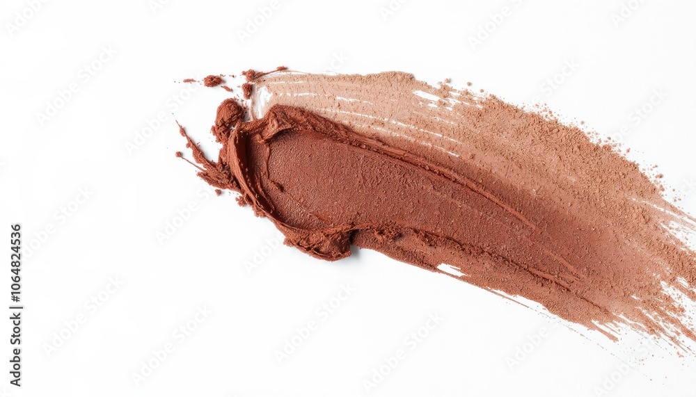 Eyeshadow sample isolated on white background. Eyeshadow sample isolated on white background.