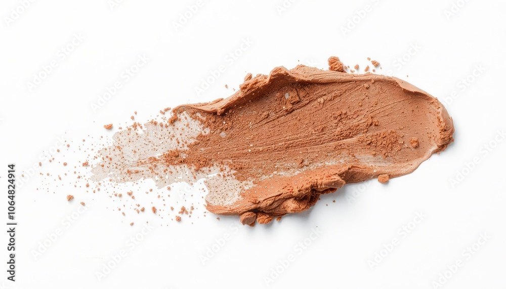 Eyeshadow sample isolated on white background. Eyeshadow sample isolated on white background.