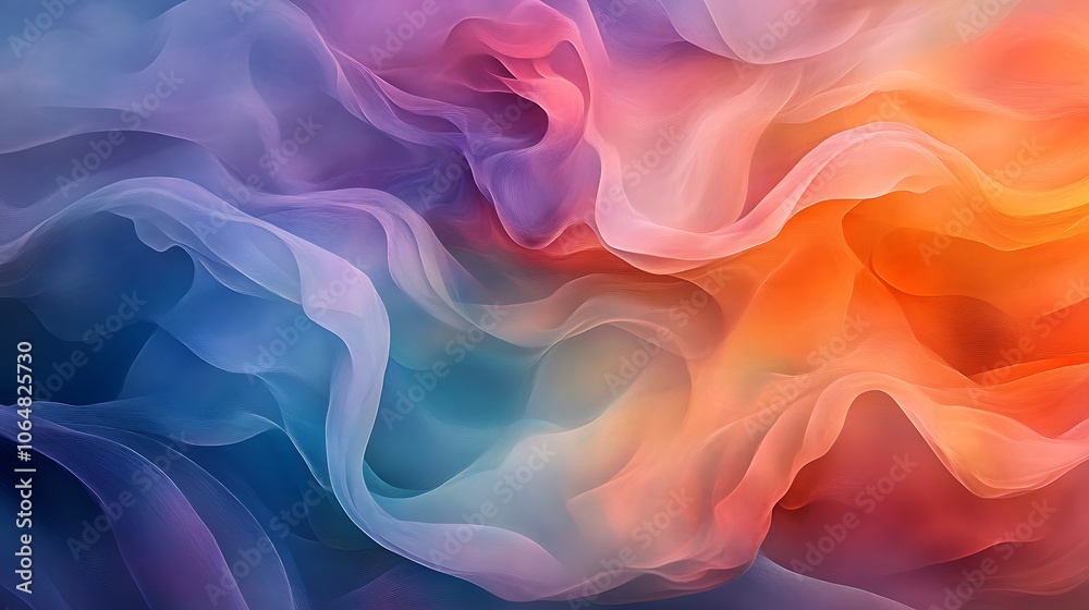 Fototapeta premium Explore the vibrant flow of abstract colors in art