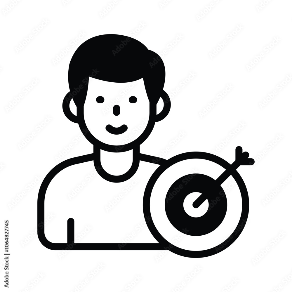 A target icon symbolizing personal or team goals