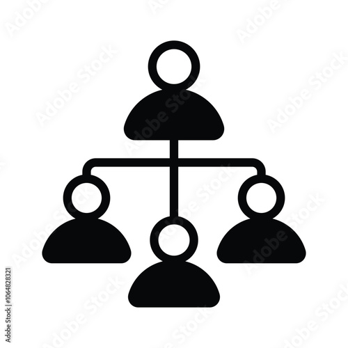 A group of people representing organizational hierarchy