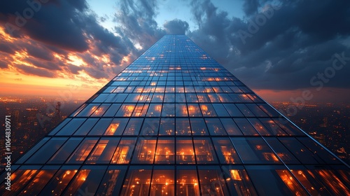 Wallpaper Mural Here is an image of a vibrant city skyline at night, featuring tall, illuminated skyscrapers and bright city lights that create a lively, urban atmosphere Torontodigital.ca