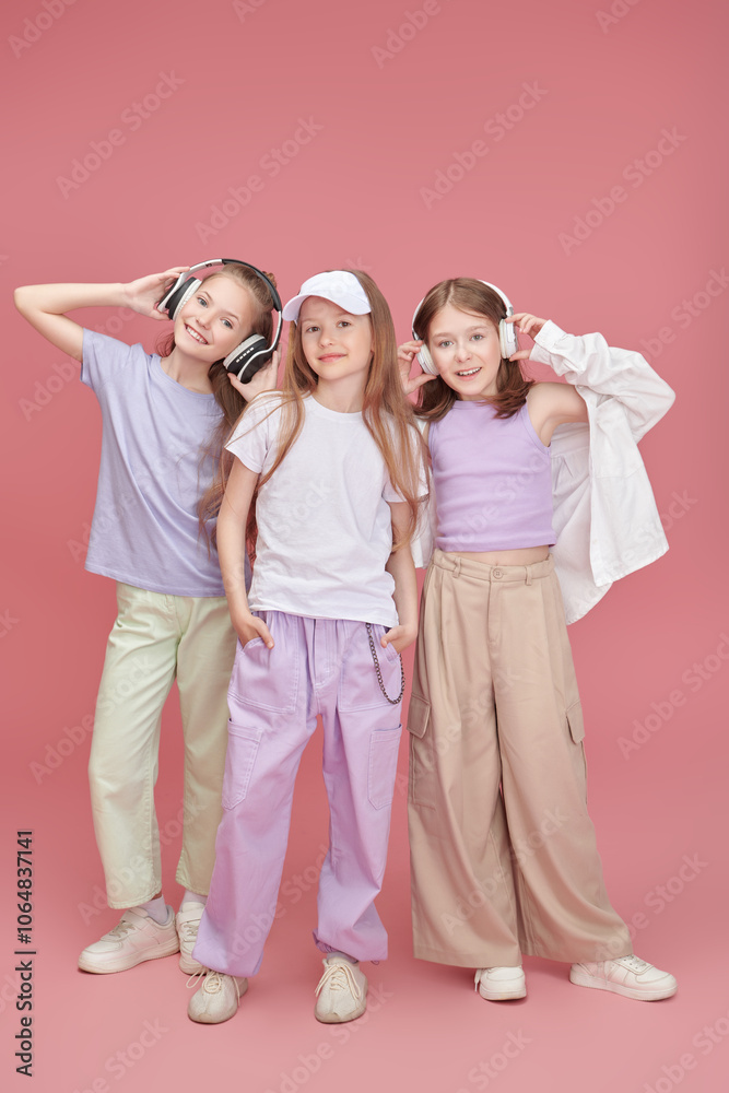 Naklejka premium casual kids fashion