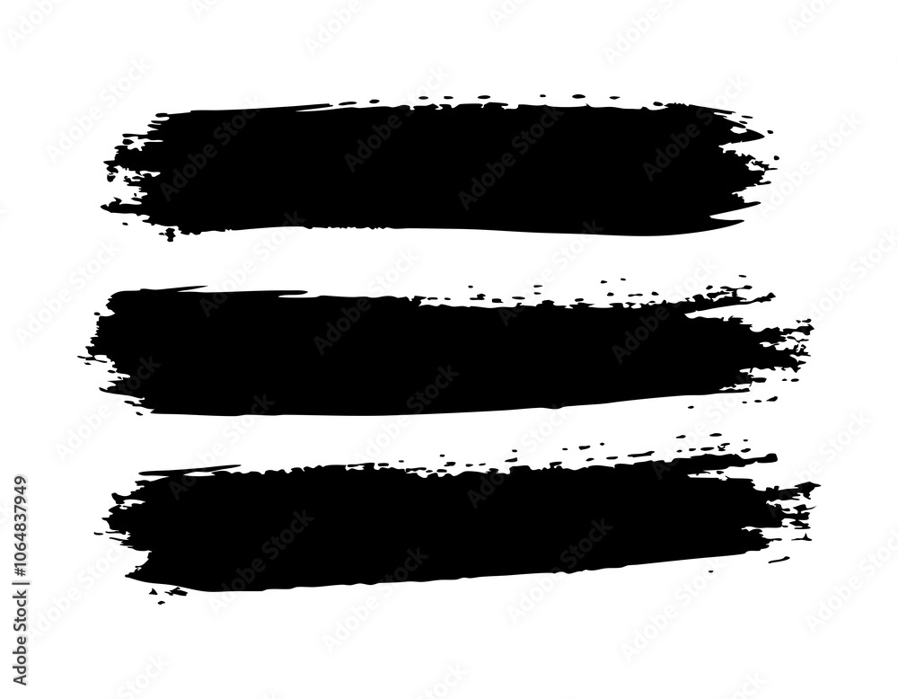 Grunge Brush Strokes Set – Rough Texture Vector Art Illustration Grunge Brush Strokes Set – Rough Texture Vector Art Illustration