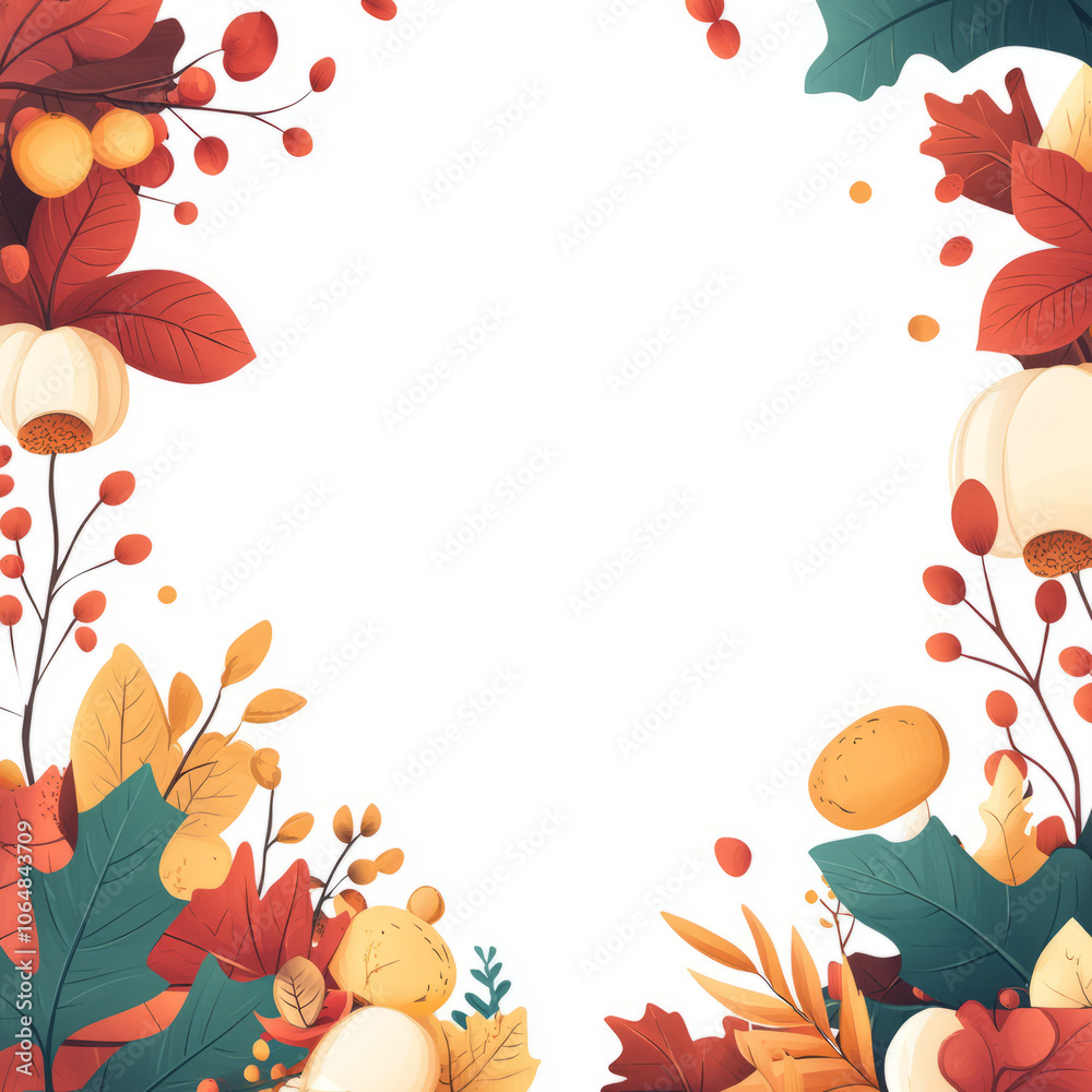 Autumn Leaves Frame Background,Thanksgiving,Generated By Ai Autumn Leaves Frame Background,Thanksgiving,Generated By Ai