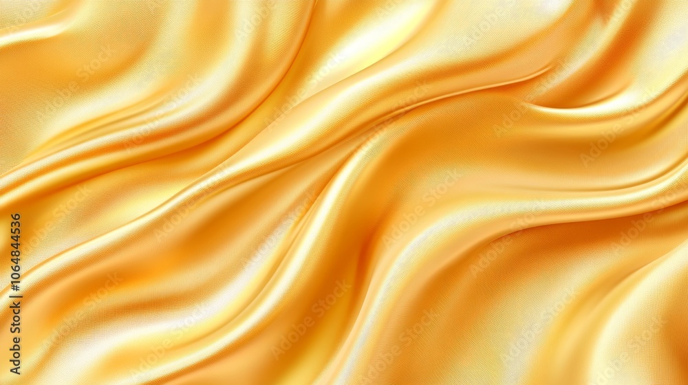 Explore the elegance of luxurious golden silk fabric flowing gracefully in natural light Explore the elegance of luxurious golden silk fabric flowing gracefully in natural light