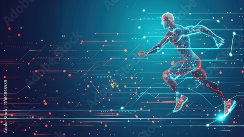 Biohacking strategies for longevity, including diet, exercise, and technology. Illustrations