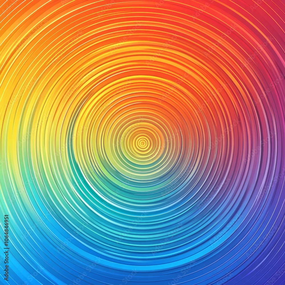 Obraz premium Colorful Abstract Circular Pattern Background Design